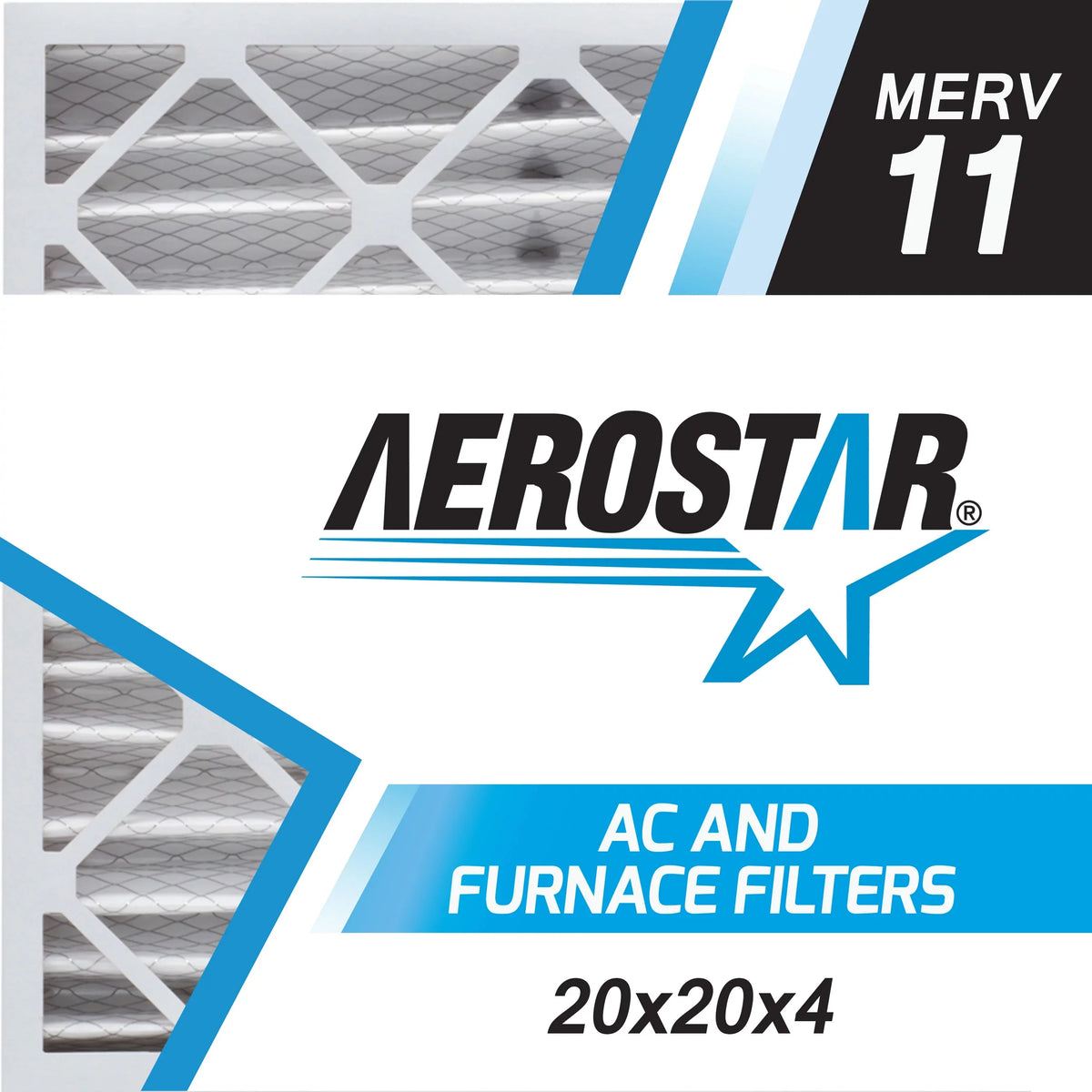 1, Air Box in USA Pleated MERV Aerostar 20 20x20x4 4, Filter, the of x x Made 11, 20