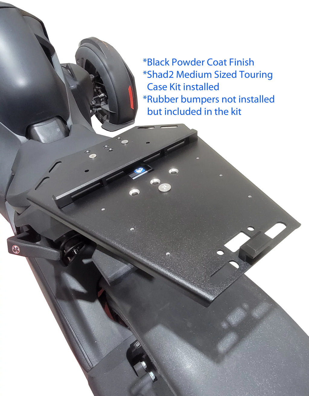 Mounts Top Medium mounts Luggage Rack for Ryker Cases Touring with Shad Black Max for