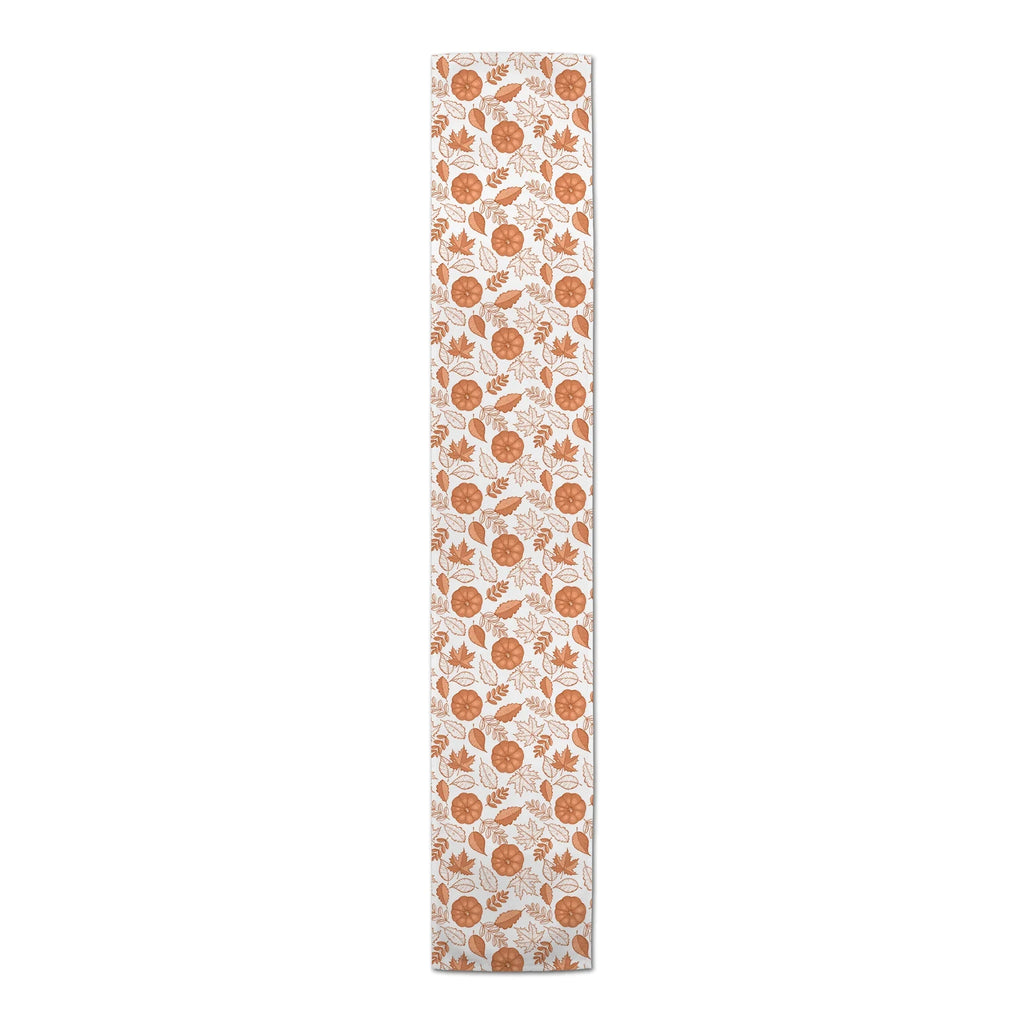 Poly Creative Fall Twill Orange Products Runner Foliage Table 16x72