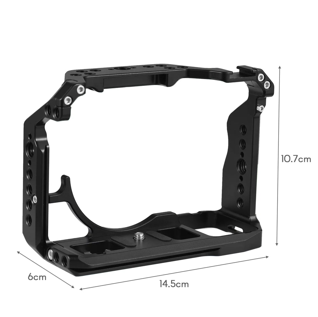 Video 1/4 Mounts, Cage, Camera with Cold A7IV/A7M4//A7R4/A7S3 Alloy Screw Sony Aluminum Shoe Inch Numerous Holes, Cage