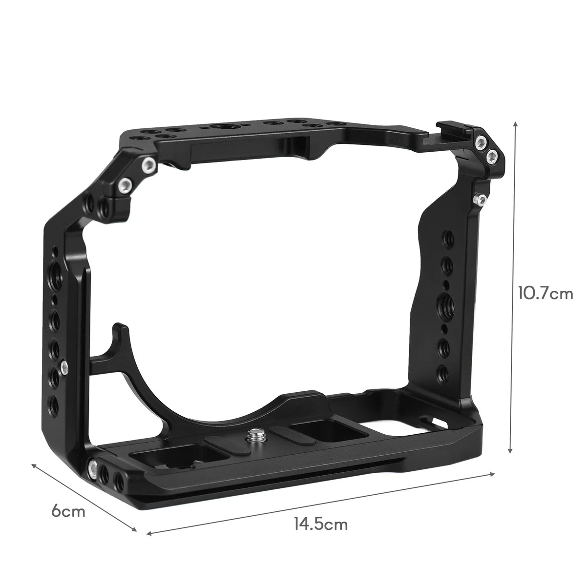 Video 1/4 Mounts, Cage, Camera with Cold A7IV/A7M4//A7R4/A7S3 Alloy Screw Sony Aluminum Shoe Inch Numerous Holes, Cage