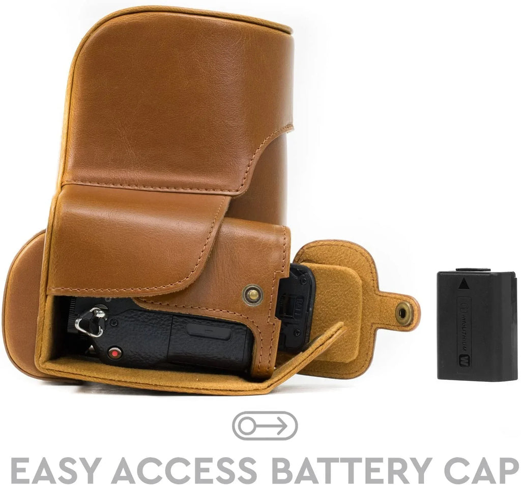 y Camera Ready Alpha Strap, II, (28-70mm) Sony Leather and - Access A7 MegaGear Ever A7S II, II with Case A7R