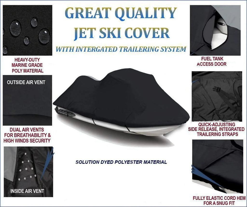 PWC 2004 JET 2003 Runner for SKI BLACK 2002 2001 XLT Compatible Cover Wave 1200 2005 600D Yamaha