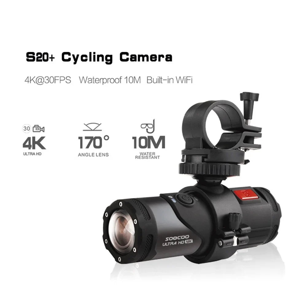 Helmet Head Waterproof 4K SOOCOO mounted WiFi APP Camera, Camera