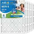16x20x1 MERV 6 Pack Conditioner 16x20x1 to WICKED Electrostatic Filter FILTERS 5 Filter Comparable AIRX 700 by FPR Filters & AIR. USA MPR AC 8 Air Furnace Air Made HVAC CLEAN Premium Pleated