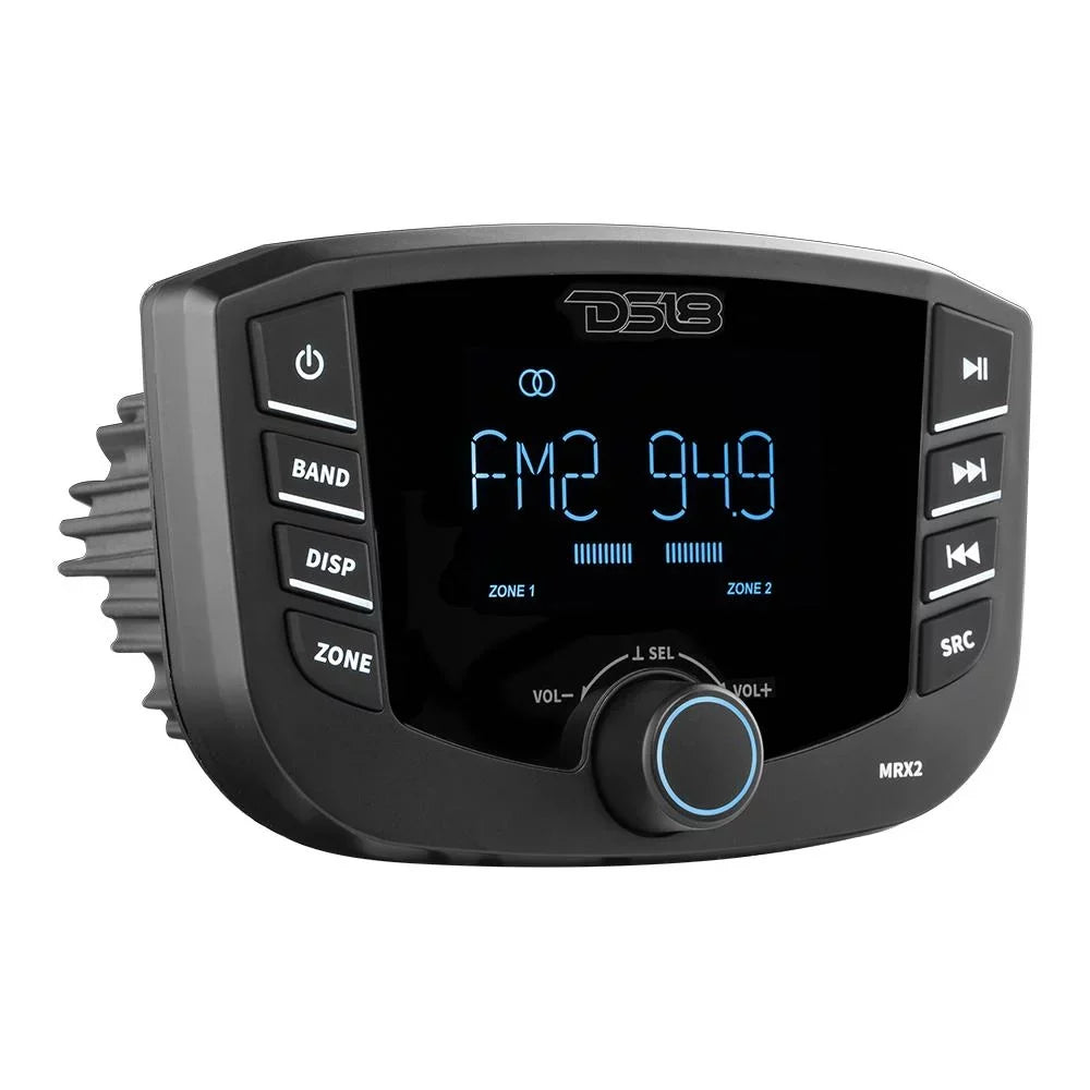 with DS18 Marine Bluetooth Round Zones, Lights, and MRX2 RGB 2 Headunit HYDRO