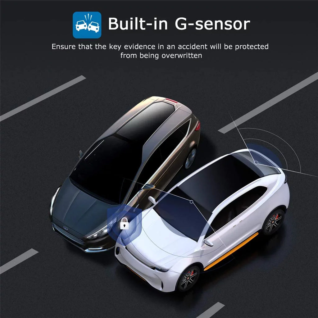 Angle Wide Car in Dashcam Recorder ORSKEY Cam G-Sensor LCD Camera Display Dash DVR with HD 3.0" Night Cars WDR Car Vision Dashboard 1080P Video for Camera Full 170