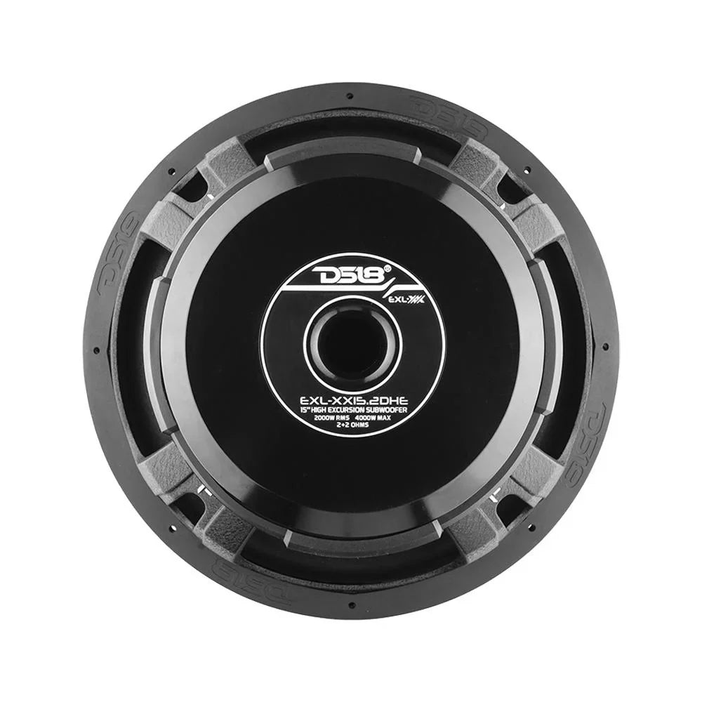 RMS Audio DVC in. Excursion DS18 15 High Subwoofer 2-Ohm EXL-XX15.2DHE 2000W