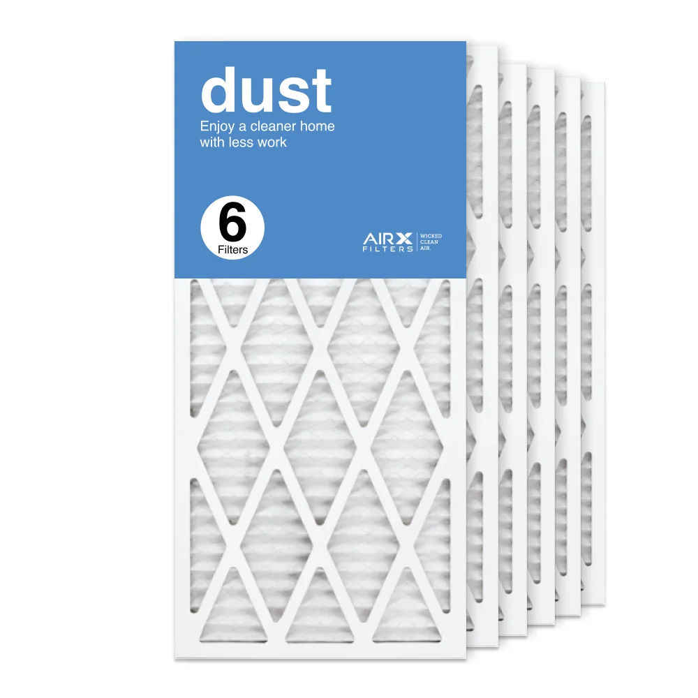 14x30x1 Dust 8 Replacement 6-Pack Pleated AC Filter MERV AIRx Furnace Filter, Air Filters