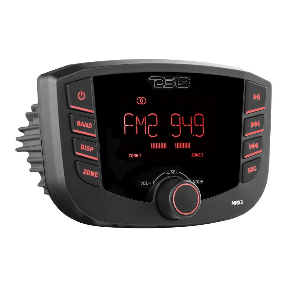 with DS18 Marine Bluetooth Round Zones, Lights, and MRX2 RGB 2 Headunit HYDRO