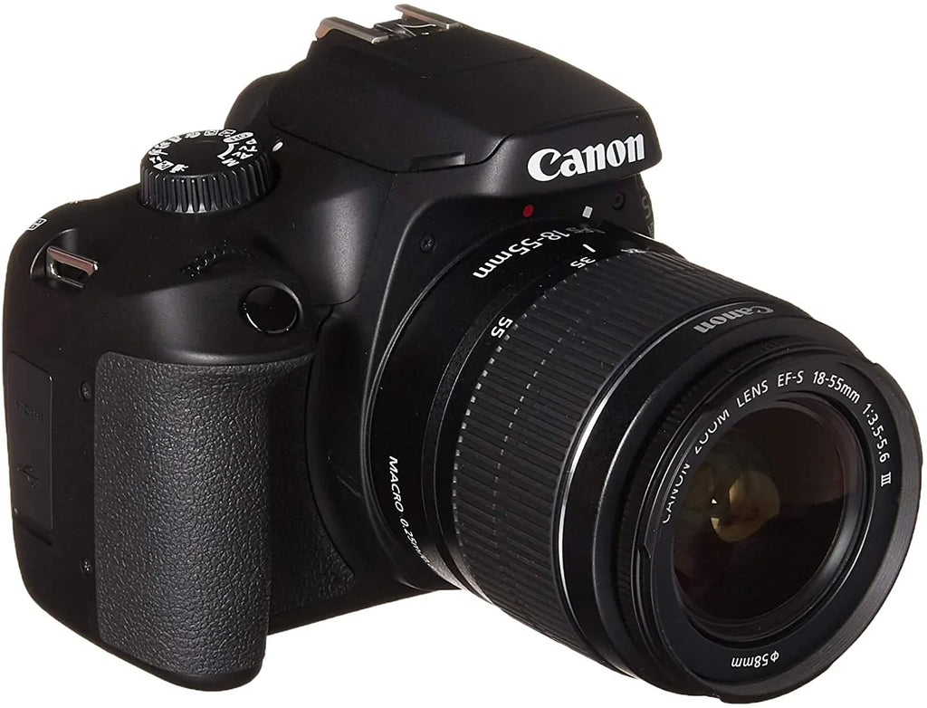 4000D Camera, Enabled, Kit EOS DSLR - [18-55 Version Wi-Fi III] International Black Canon