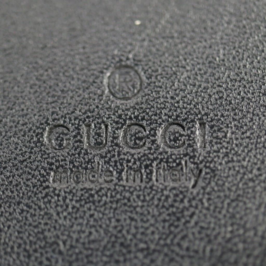 Brown GUCCI Bifold Bee Leather Gucci Beige Black Gold Canvas GG (Good) BEE Supreme Pre-Owned 508757 Compact Wallet