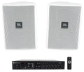 23-1 Amp 3" JBL Control + Wall 70v (2) Commercial Indoor/Outdoor Speakers White
