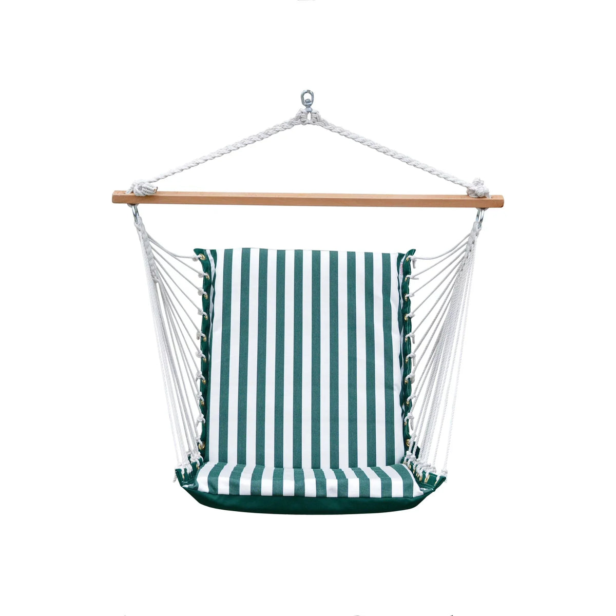 White Hamptons Collection Comfort Chair Acrylic 48" and Soft The Green Hammock