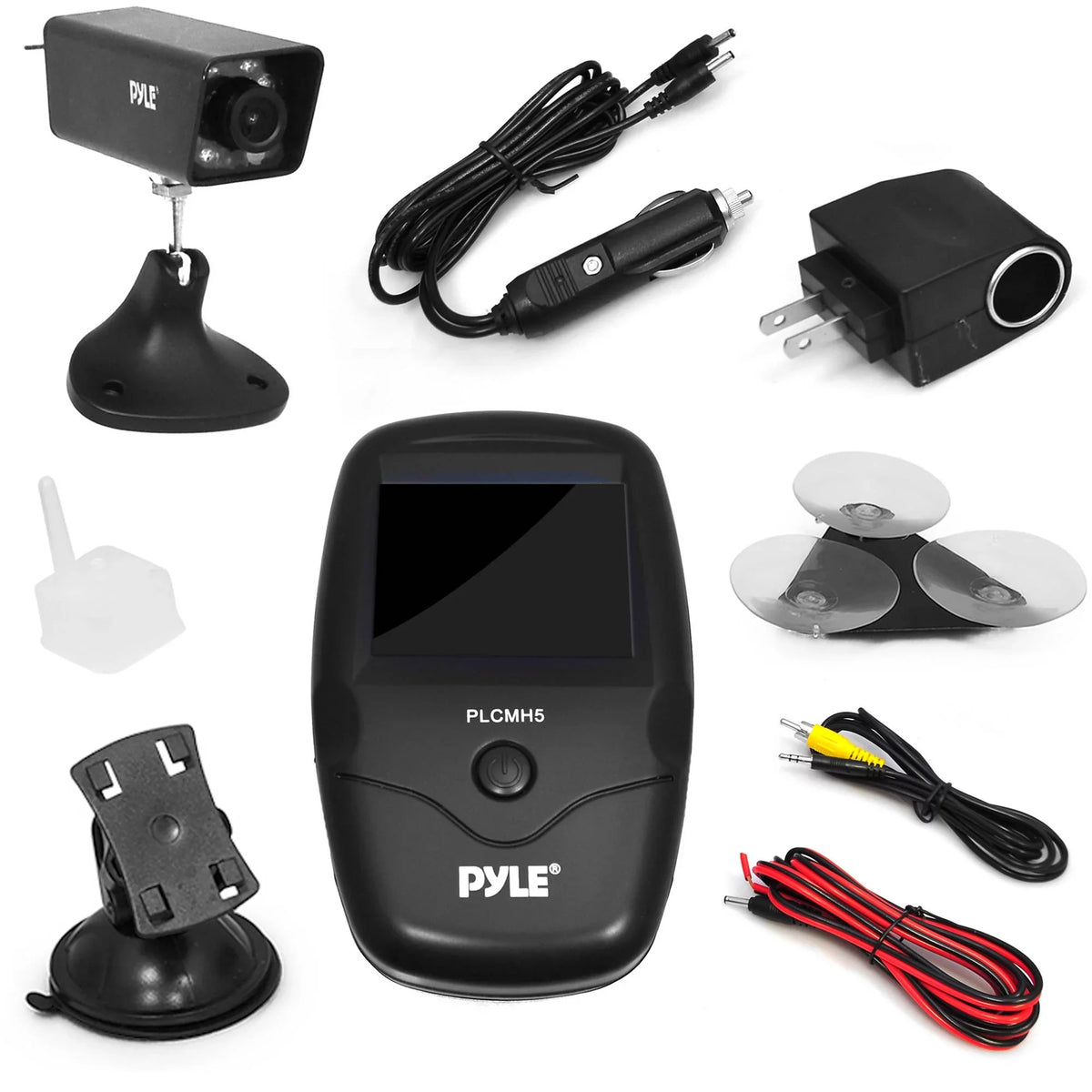 Pyle Backup Camera, Battery Vehicle - Cam, Built-in Hitch Night Vision Trailer / PLCMH6 HD