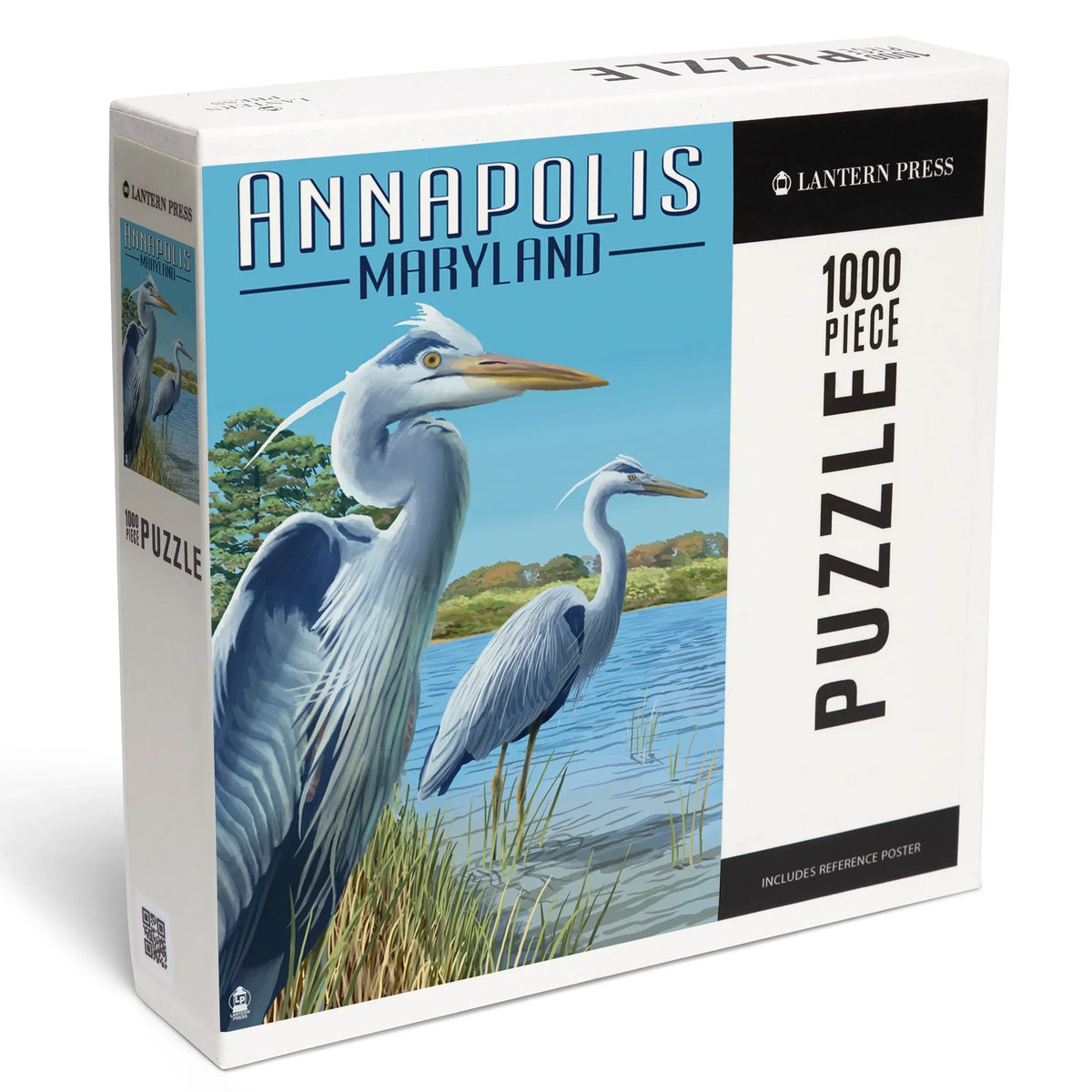 Press 1000 Maryland, Blue Lantern Herons Jigsaw Puzzle, Annapolis, Piece