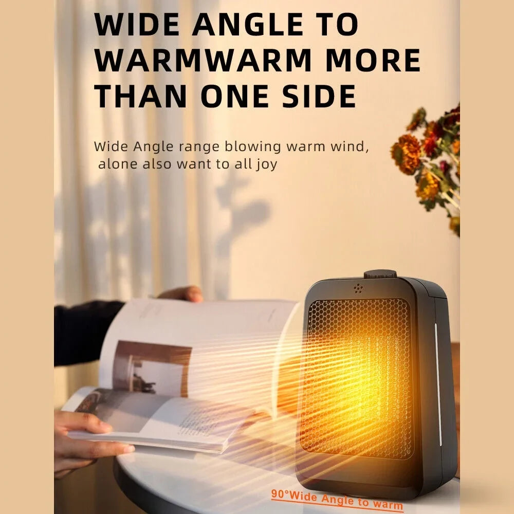 3 Heater Portable - Warm Keep Black Modes - Adjustable Heater Anywhere Office JahyShow Space Home - Thermostat, and