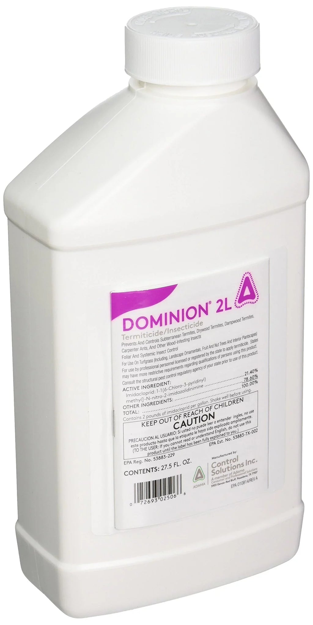 2L - Fluid 27.5 Ounce Termiticide/Insecticide Dominion Solutions Control