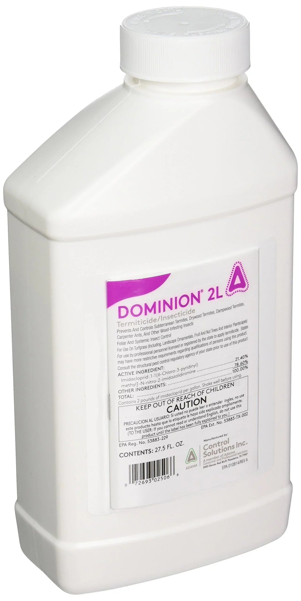 2L - Fluid 27.5 Ounce Termiticide/Insecticide Dominion Solutions Control