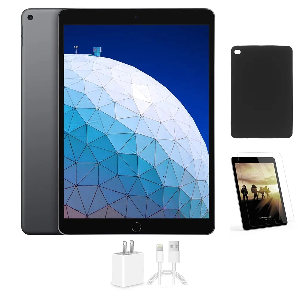 Comes 2 Tempered Space Restored Gray, Wi-Fi iPad Apple Only, (Refurbished) 16GB, Bundle: Charger Generic 9.7-inch, Case, Glass, Air with