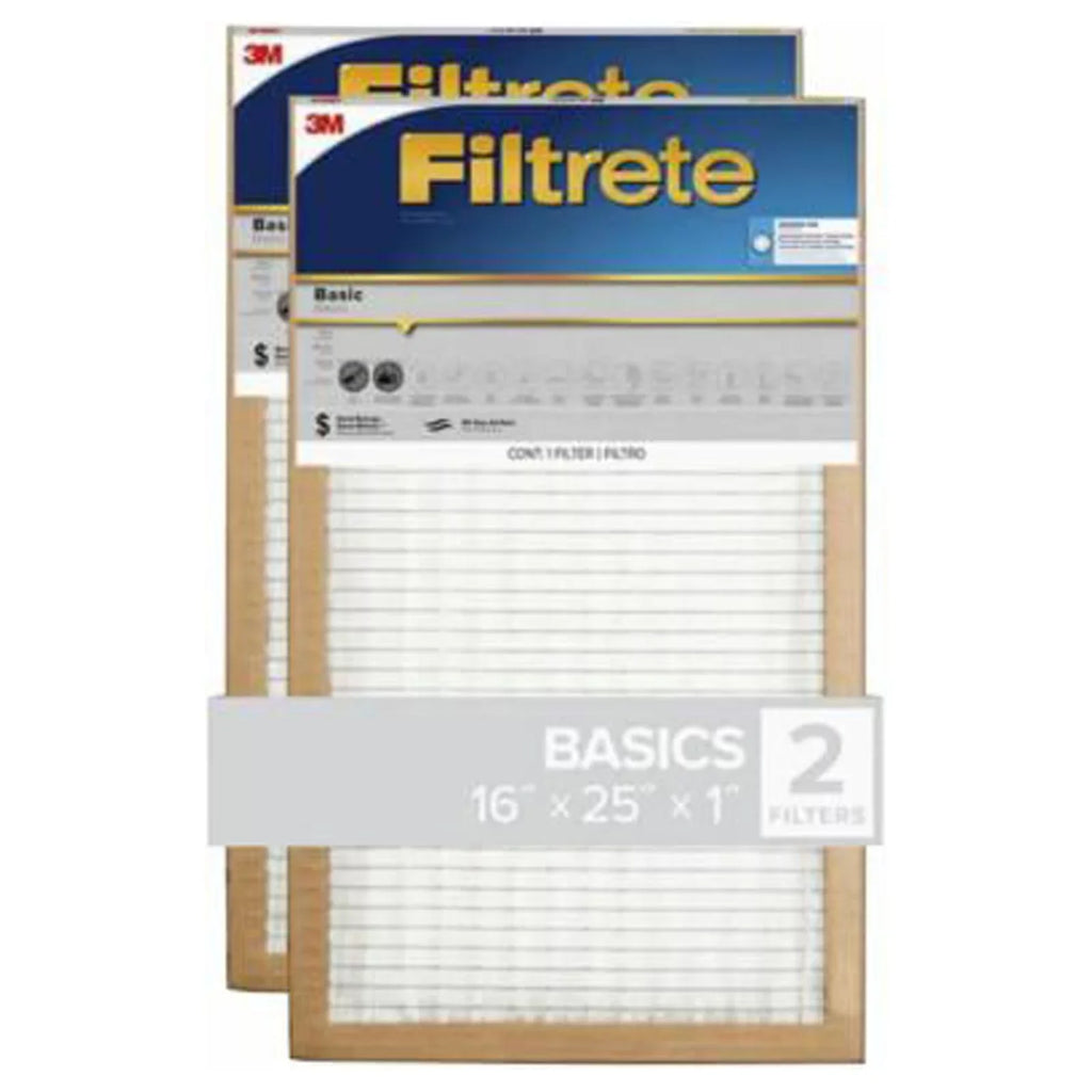 25" FIlter Panel x Filtrete Air 2-Pack x 1" 16" Flat