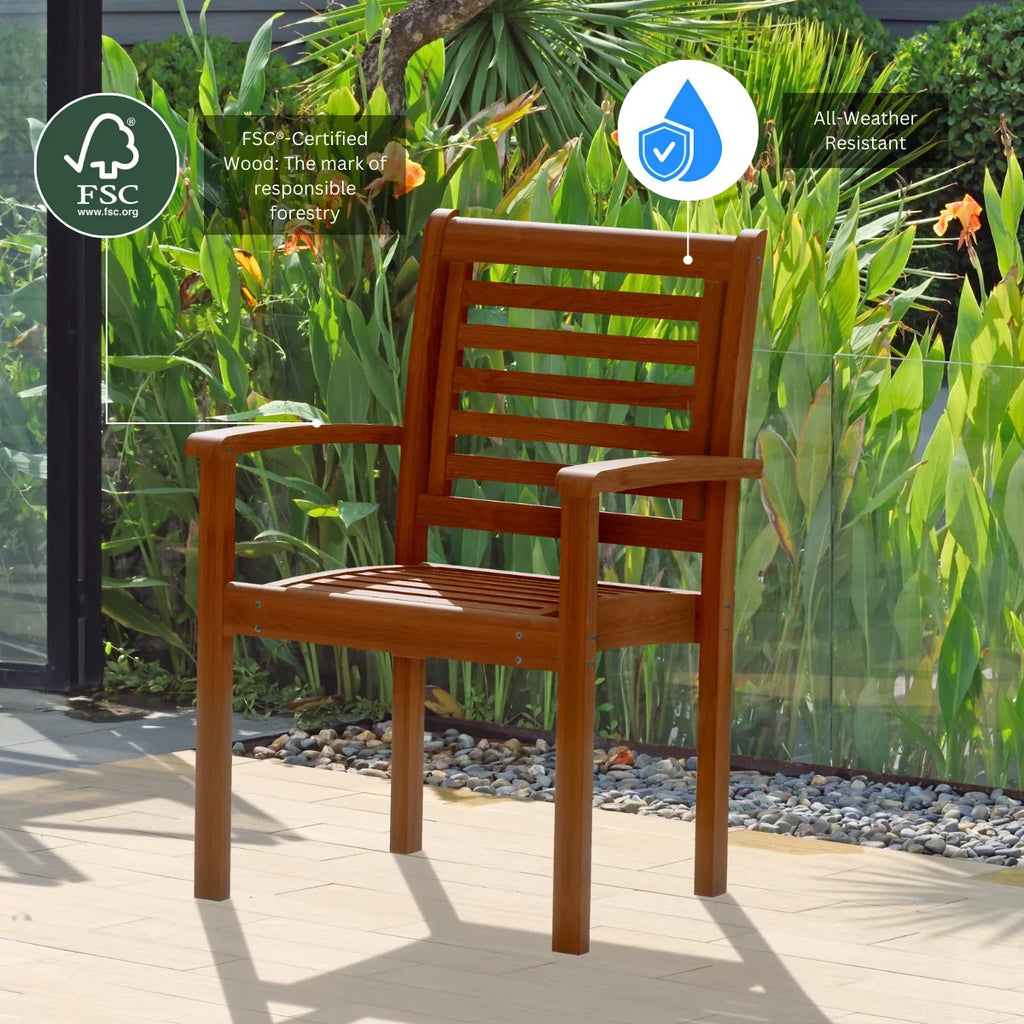 Rectangular Seating Eucalyptus Dining Amazonia 9-Piece Capacity: Set, Brooks Extendable 8 Patio