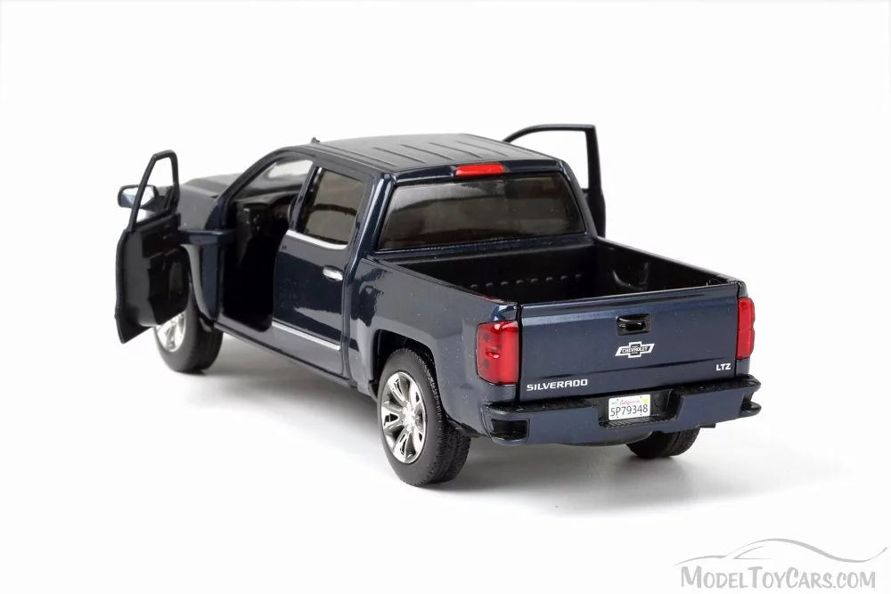 Scale Model 1/27 Steel (Centennial - Blue Pick-Up 79353BU 2018 Truck Motor Toy - Max Car Silverado Diecast Edition), Chevy