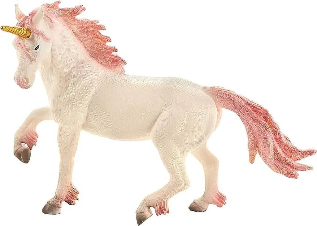 Figurine Toy MOJO (Pink) Painted Unicorn Hand Realistic Replica Fantasy