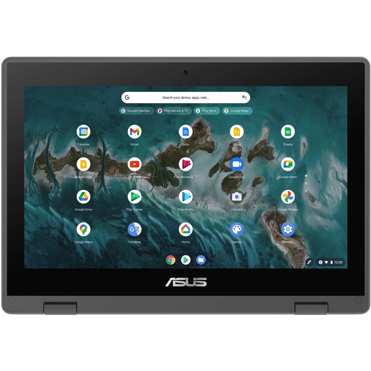 Celeron Chromebook SSD, 64GB Touchscreen, Asus Intel N5100, ChromeOS, Flip CR1100FKA-YZ184T 11.6"