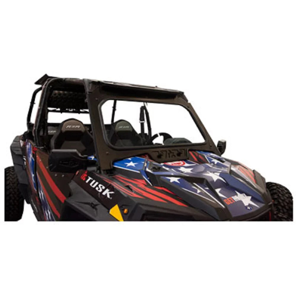 Turbo Compatible XP UTV With and Polaris 12" Full Windshield Windshield Limited 2019 Vent RZR Wiper Edition Glass With