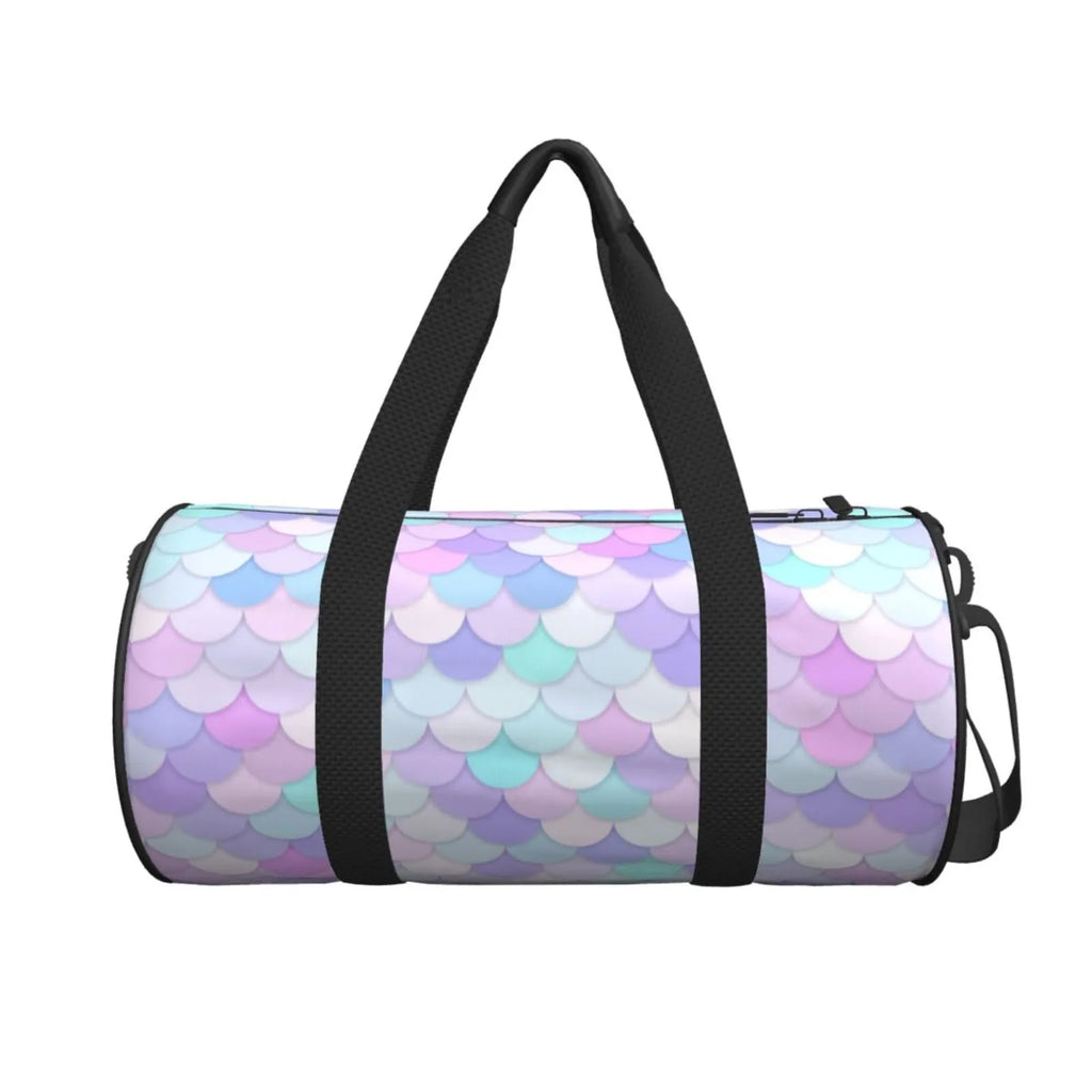 Coaee Large Waterproof Bag Pocket Compartment Cylinder and Travel Bag Bag Luggage Scales Rainbow Sports Gym Capacity with