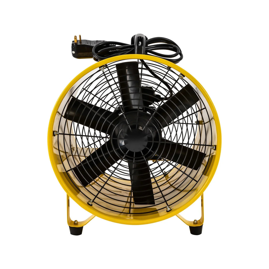 Blower Portable Noise Exhaust High-Velocity 2160 Extractor 32.8ft Hose, and Job for Low & Home Duct 1100W Utility Fume 3178 CFM with Fan 16-Inches Ventilator, Site