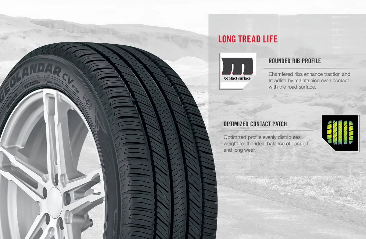All G058 235/55R20 102V Season Tire Geolandar BW Yokohama CV