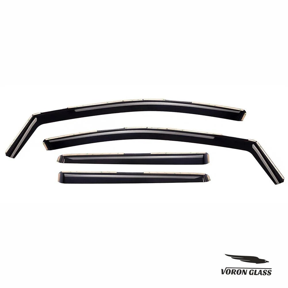 Guards Extra Visors, Voron Window Pieces Glass Durable 4 Window in-Channel Ford Escape Vent Deflectors, Rain - for 2013-2019, 200517