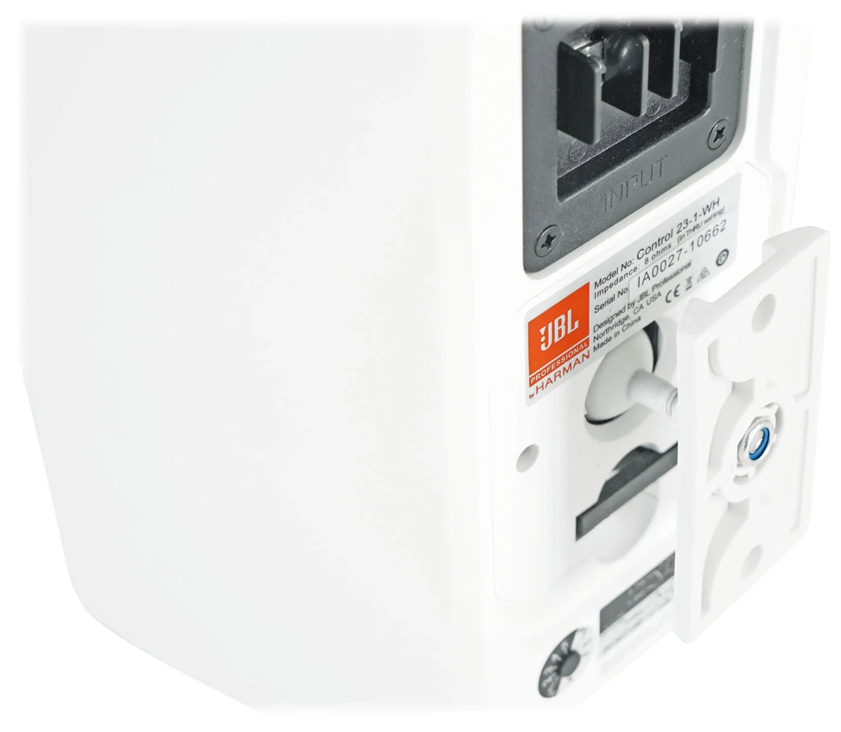 23-1 Amp 3" JBL Control + Wall 70v (2) Commercial Indoor/Outdoor Speakers White