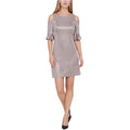 Shift Metallic, Hilfiger 16 Shoulder Dress, Womens Tommy Cold