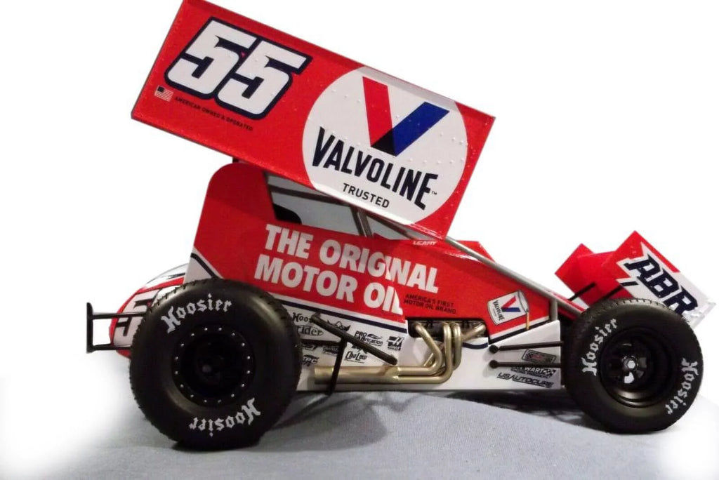 C.J. "Valvoline" Diecast Car, Car 1/18 Leary #55 - - A1809515 Acme Sprint scale Winged 2021