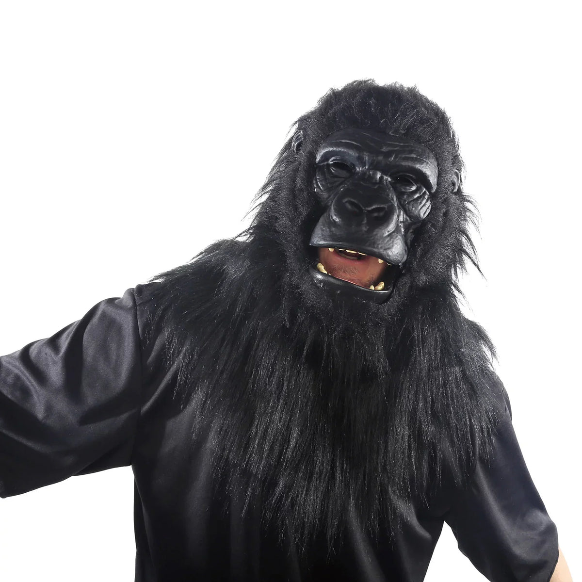Mask Jaw-Motion To With Way Halloween Gorilla, Adult Celebrate Fur,