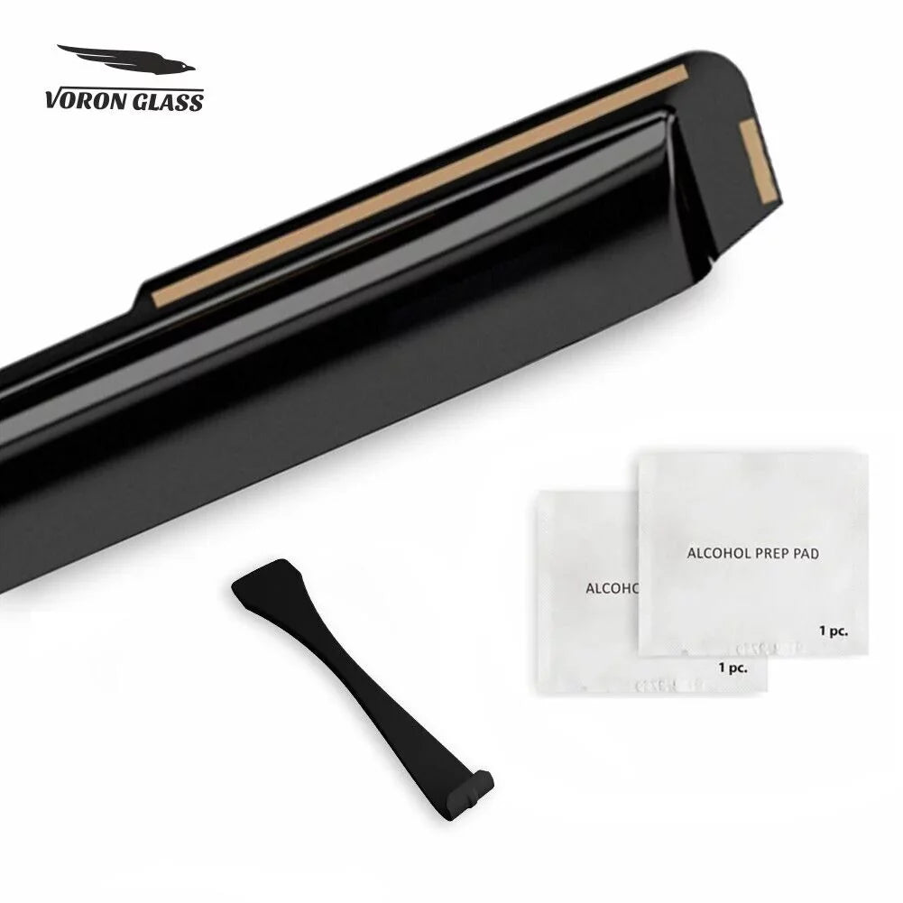 Guards Extra Visors, Voron Window Pieces Glass Durable 4 Window in-Channel Ford Escape Vent Deflectors, Rain - for 2013-2019, 200517