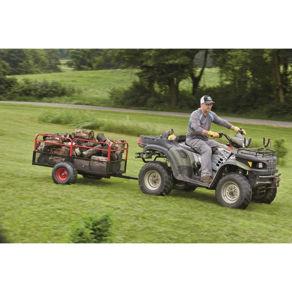 ATV Trailer, Duty with Carrier Heavy Carts Guide Cargo Gear Utility Wheels,