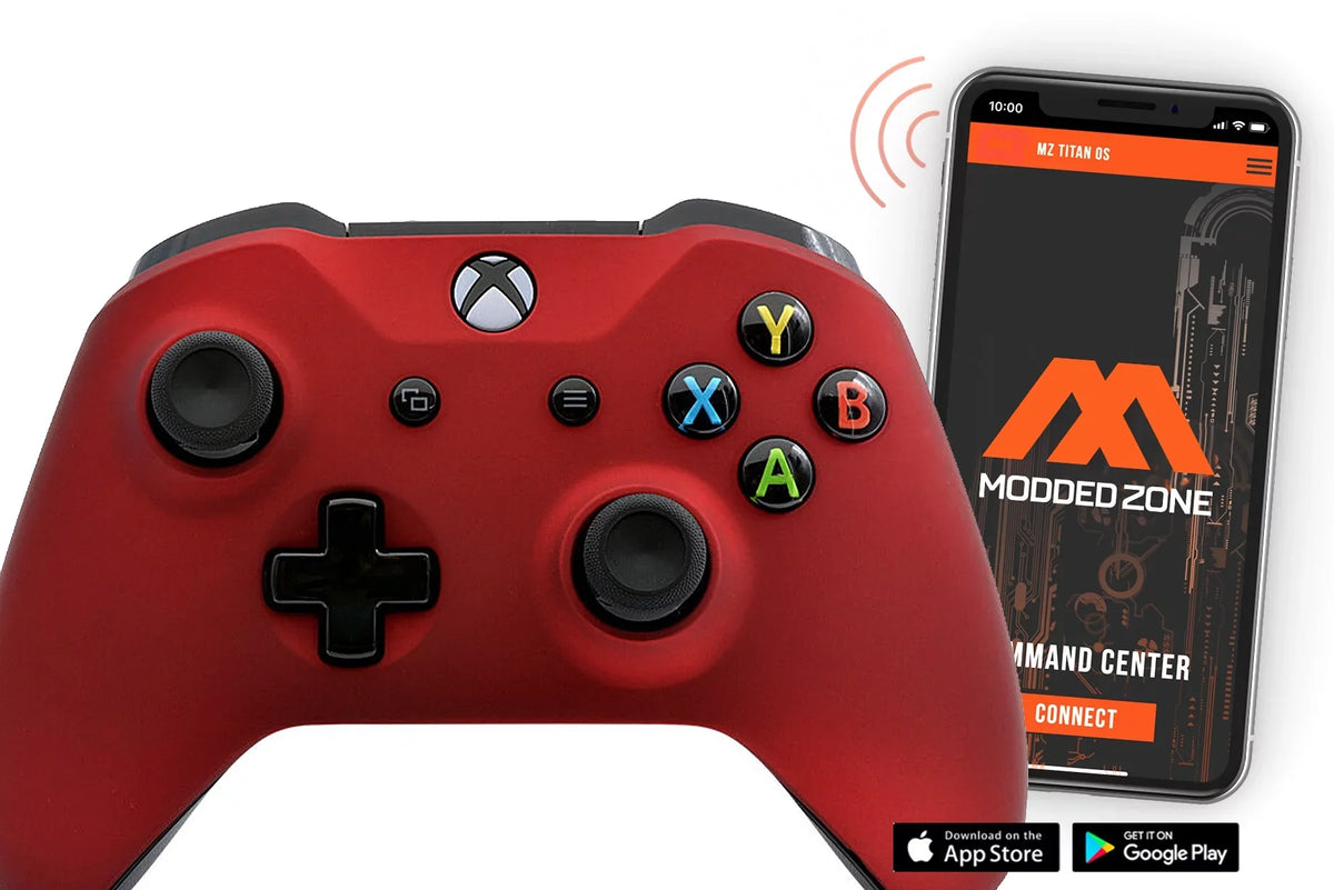 S mods. One Touch Fire Controller. Red Modded FPS SMART Rapid Custom Soft Xbox Warzone COD