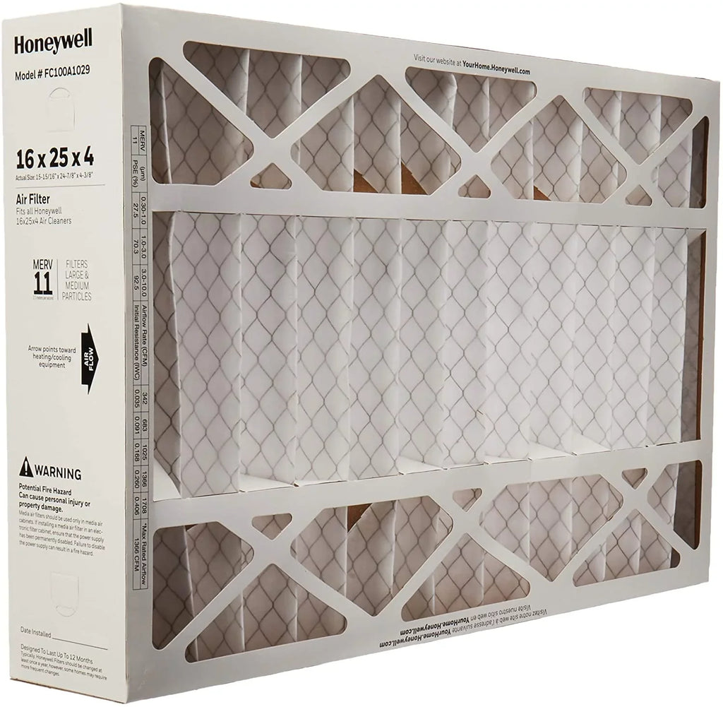 Air 25" of Media 2) 16" MERV FC100A1029-2pk x Honeywell (Pack Filter, 11