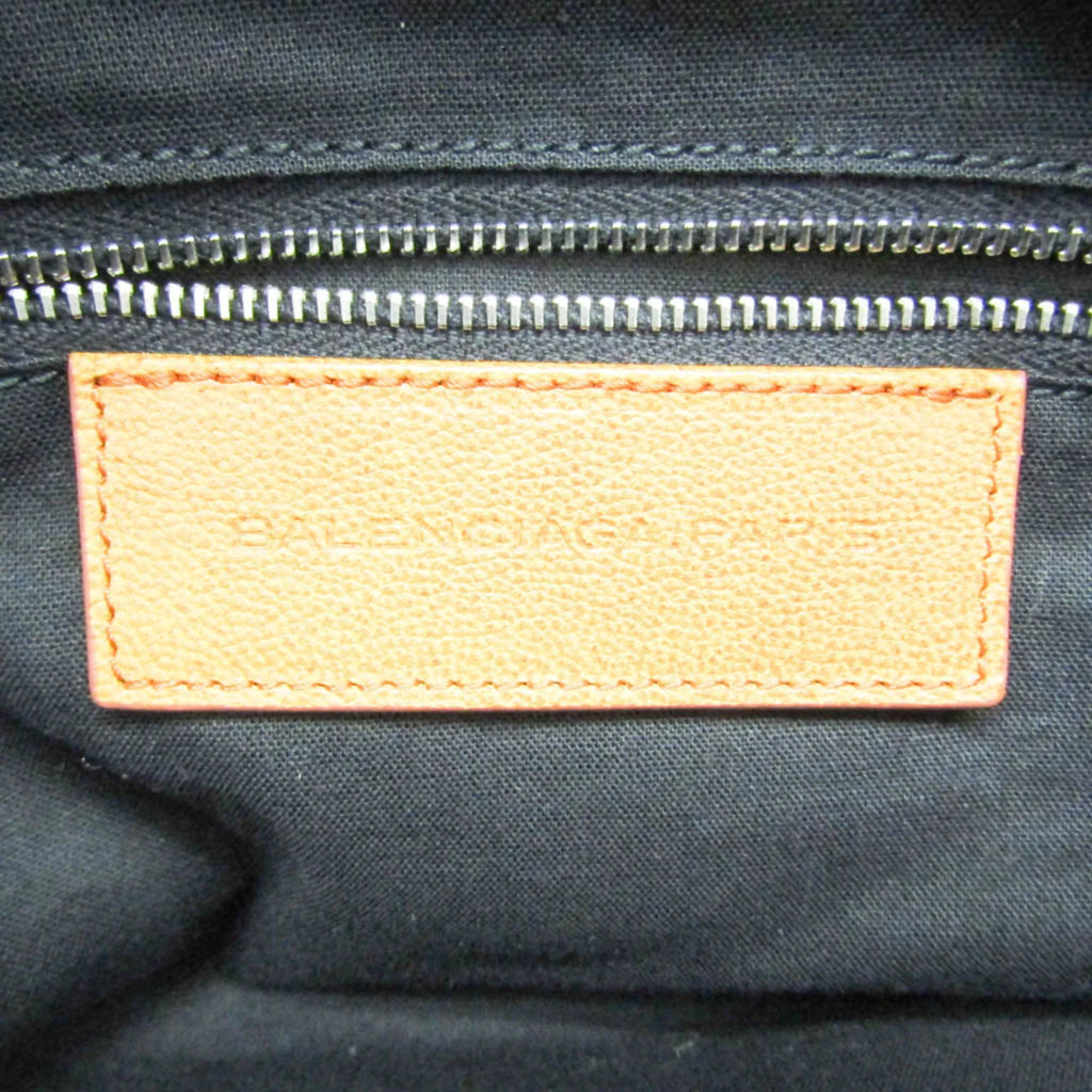Orange,Yellow Men,Women Bag Pre-Owned (Good) Clutch Leather,Nylon Canvas 527147 Balenciaga Town