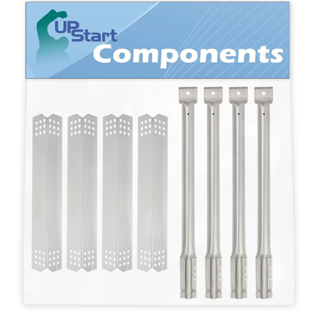Heat Tube - 16 Barbeque 720-0733 Flame - Replacement & & Compatible 4-Pack Grill 1/8" Kitchenaid Tent Stainless Old Burner Plate for Burners Bar Flavorizer Pipe Steel BBQ Parts Shield Tamer,