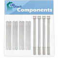 Heat Tube - 16 Barbeque 720-0733 Flame - Replacement & & Compatible 4-Pack Grill 1/8" Kitchenaid Tent Stainless Old Burner Plate for Burners Bar Flavorizer Pipe Steel BBQ Parts Shield Tamer,