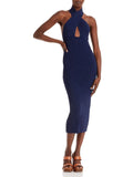 Ramy Cut Brook Dress Out Ribbed Womens Bodycon