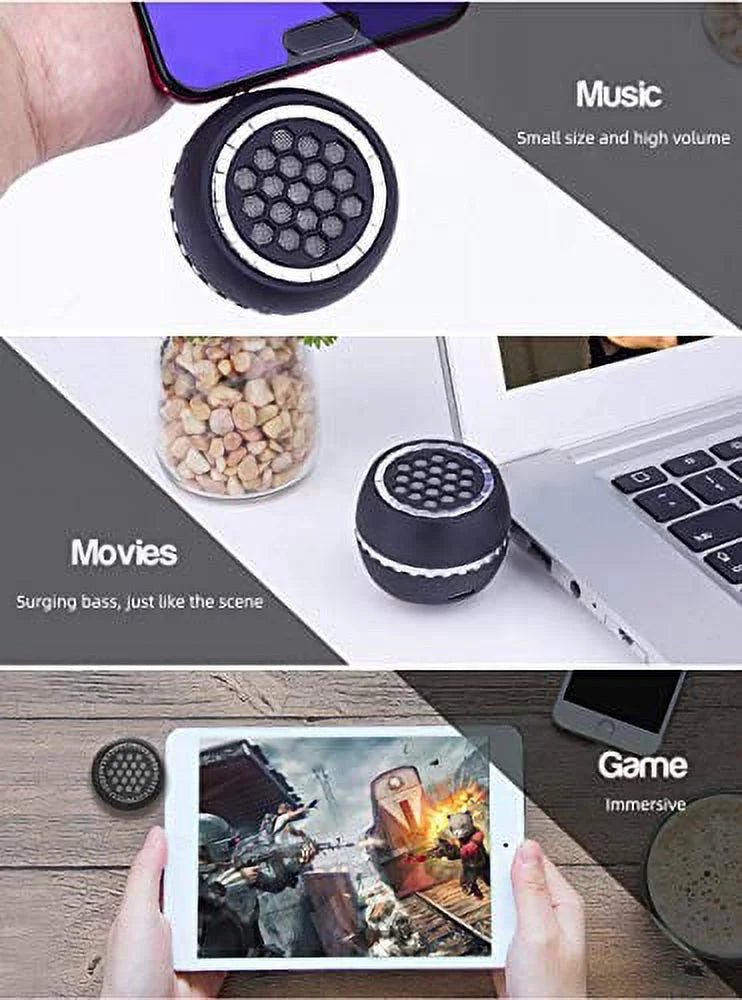 for Portable AUX Audio Interface with Mini FIYAPOO Speaker 3.5mm Phone Line-in Speaker 3W Smartphone/Tablet/Computer Speaker, Mobile