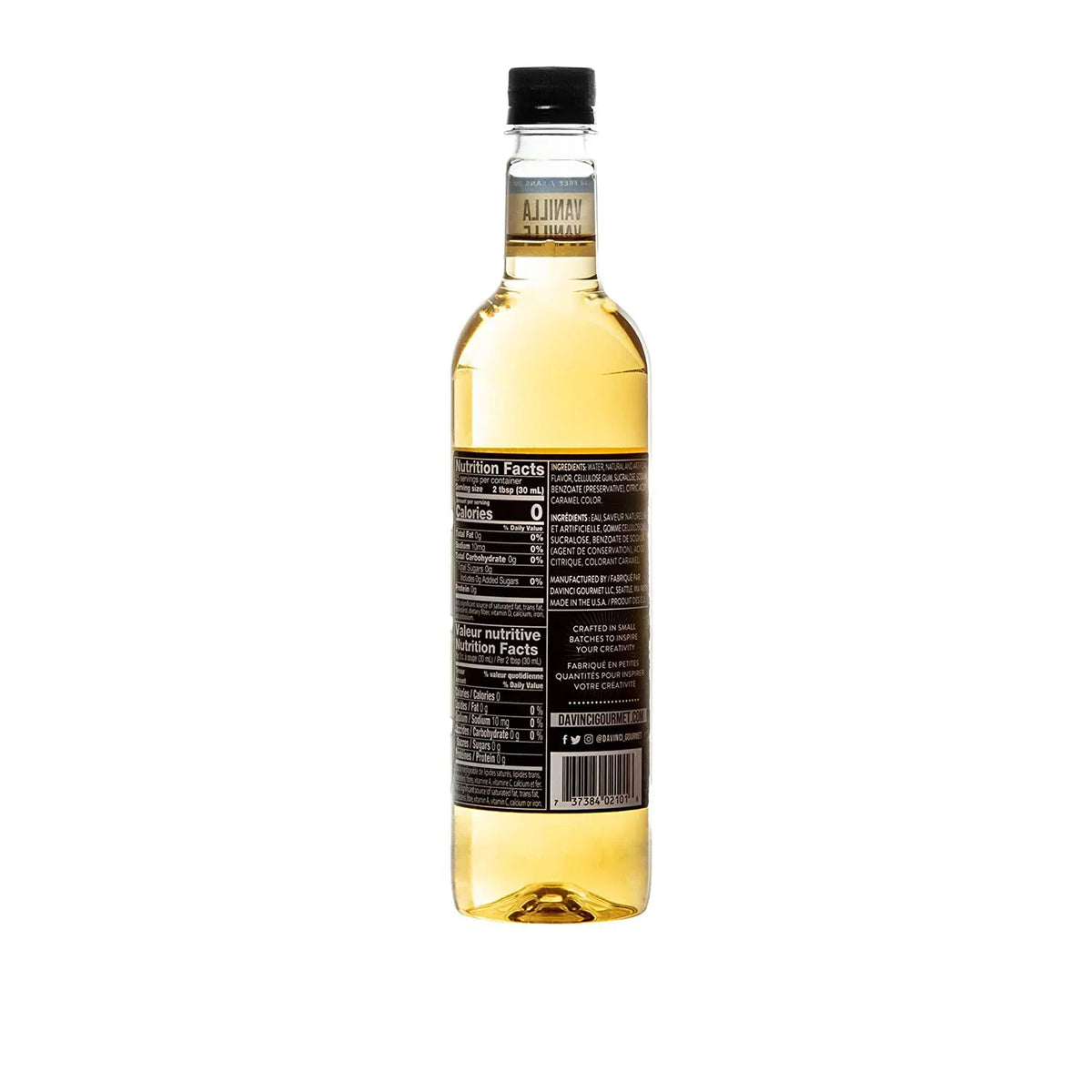 Ounce Bottle of Gourmet (Pack Sugar-Free Vanilla, Syrup, DaVinci 25.5 4)