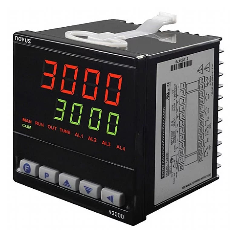 USB 1/4 8300200130N3000 NOVUS Process 4 relays, DIN controller,