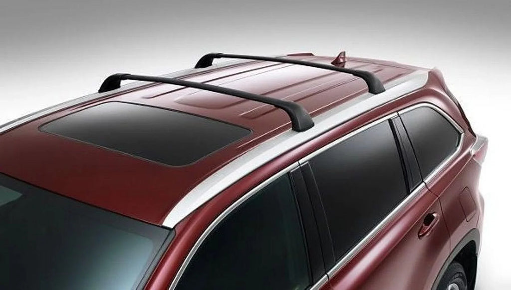 a Toyota of Rack Set Crossbars Black Replacement 2pcs, Limited Aluminum SE 2014-2019, Roof XLE Limited Top Platinum Rack Highlander For Cargo BRIGHTLINES
